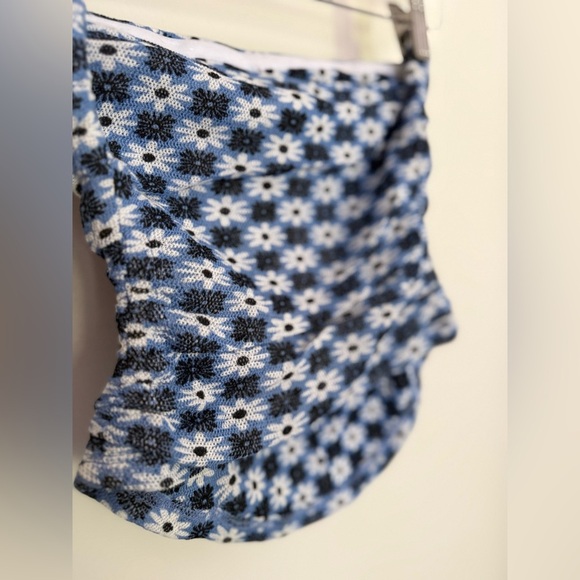 Boulevard Printed Tube NWOT blue vista combo - Picture 4 of 7